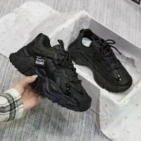 ราคา รองเท้าผ้าใบผู้หญิง สไตล์ฮอต รองเท้าพ่อ หนัง มาใหม่ 2023 เทรนด์ Ins อเนกประสงค์ สีดำ รองเท้าพื้นหนา สำหรับผู้หญิง รองเท้า แบรนด์ แท้มือสอง by อ๊ะนาเดียร์ (1731401880812291368)
