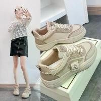 ราคา รองเท้าผ้าใบผู้หญิง, รองเท้าผ้าใบเด็กและผู้หญิง, อเนกประสงค์, รองเท้าผ้าใบลำลองนักเรียน, แฟชั่น, รองเท้าลำลองผู้หญิงใหม่, รองเท้าพื้นหนัง, 2025 (1731826221890177122)