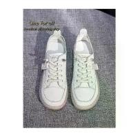 ราคา รองเท้าผ้าใบแฟชั่น, HiSo, รองเท้าผ้าใบผู้หญิง, สีขาว, พร้อมจัดส่ง, รองเท้าเชือกผูกรองเท้า, สไตล์เกาหลี, หนังสีขาว, เทรนด์Tx147 (1730962617682463345)