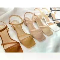 ราคา ส้นสูงไซส์ใหญ่ ส้นเตี้ยสายรัดปรับได้ รองเท้าส้นสูง รองเท้าส้นสูงผู้หญิง (1731326568359168140)