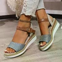 ราคา รองเท้าแตะผู้หญิง, สไตล์ฤดูร้อน, สายรัด Espadrille, รองเท้าแตะส้นเตารีด, ลำลอง, เปิดนิ้วเท้า, รองเท้า, รองเท้าแตะแพลตฟอร์มโรมัน, Zapatos De Mujer (1731673941164263182)