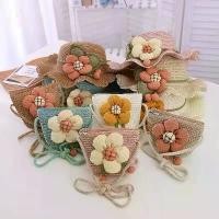 ราคา (พร้อมส่ง) Set หมวกสานเด็ก+กระเป๋าสานเด็ก 1ปี-5ปี รอบหัว:50-52 cm. หมวกสานปีกรอบติดดอกไม้ + กระเป๋าสานสะพายไหล่ หมวกเด็กหญิง กระเป๋าเด็ก หมวกแฟชั่นเด็ก หมวกปีกรอบเด็ก หมวกแฟชั่น (1729451308052154571)