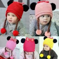 ราคา (พร้อมส่ง) หมวกไหมพรม หมวกสำหรับเด็ก 5เดือน-3ปี รอบหัว:44-52 cm. หมวกไหมพรมเปียแต่งโบว์แดงลายจุด หมวกเด็กกันหนาว เปียแต่งปอมๆ หมวกแฟชั่นเด็ก หมวกแฟชั่นฤดูหนาว หมวกเด็กหญิง หมวกฤด (1729443659713120459)