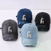 ราคา [พร้อมส่ง] หมวกเด็ก 1ปี-5ปี รอบหัว:50-52 cm. หมวกแก๊ป (Cap) ผ้ายีนส์ งานยีนส์ฟอกเฟดแต่งลายขาดๆ ปักฟอนต์อักษร H หมวกแก๊ปยีนส์ หมวกยีนส์ หมวกเด็กผู้ชาย หมวกเด็กหญิง หมวกเด็กน้อย หม (1730247422510336203)