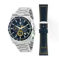 ราคา นาฬิกา Maserati Velocitá Chronograph Quartz Watch, Blue, 43 mm, R8873652001 นาฬิกาข้อมือผู้ชาย (1731712027012269843)