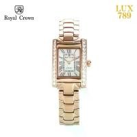 ราคา นาฬิกา Royal Crown ผู้หญิง สายสแตนเลส ประดับเพชร CZ รุ่น 6306 มีให้เลือก 3 สี (1730237059380906480)