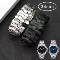 ราคา สายรัดสแตนเลส 316L สำหรับ Panerai PAM441 111 PAM01316 นาฬิกา อุปกรณ์เสริมสำหรับผู้ชาย สายโค้งแข็ง หัวเข็มขัดนิรภัย 24 มม. (1730197187389196638)