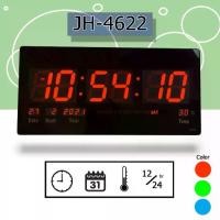 ราคา พร้อมส่งจากไทย นาฬิกา LED ติดฝาผนังแบบบาง ตัวเลข 3 นิ้ว ขนาด 18 นิ้ว ไฟสีแดง JH4622 นาฬิกาดิจิตอล LED Digital Clock (1731884730655344447)