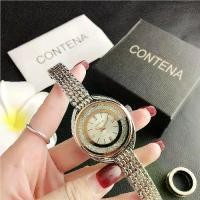 ราคา นาฬิกา Rhinestone สุดหรู CONTENA สำหรับผู้หญิง แฟชั่น สแตนเลส นาฬิกาควอทซ์ สไตล์เรียบหรู นาฬิกาผู้หญิง Reloj Mujer (1729953583950760643)