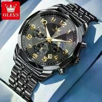 ราคา นาฬิกาควอทซ์สำหรับผู้ชาย OLEVS หน้าปัดดิจิตอล กระจกเหลี่ยม เดลจันทร์ โครโนกราฟปฏิทิน สแตนเลส กันน้ำ นาฬิกา 3676 มาใหม่ (1731202630354764806)