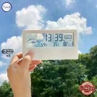 ราคา นาฬิกาตั้งโต๊ะ นาฬิกาปลุก นาฬิกาตั้งโต๊ะดิจิตอล นาฬิกาปลุกดิจิตอล ตกแต่งบ้านสีขาว นาฬิกา เทอร์โมมิเตอร์ clock Alarm (1729626274693613729)