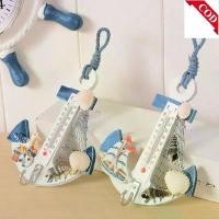 ราคา การวัดอุณหภูมิย้อนยุคเมดิเตอร์เรเนียน สมอ นาฬิกาแขวน เทอร์โมมิเตอร์เหล็กดัด ตะขอ 2-in-1 33 ซม. การตกแต่งผนังสไตล์ทะเล คาเฟ่ ธีมสวน การตกแต่งผนัง จี้งานฝีมือป้องกันสนิมและเก่า EU (1731521950851433870)