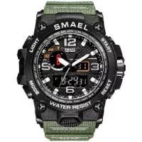 ราคา SMAEL - นาฬิกาสปอร์ตผู้ชาย กันน้ำ 50M นาฬิกาปลุก Reloj Hombre 1545D จอแสดงผลคู่ นาฬิกาข้อมือควอทซ์ทหาร ใหม่ (1729729174458763417)