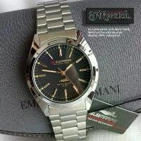 ราคา us submarine รุ่น J-035M นาฬิกาข้อมือ นาฬิกาผู้ชาย ระบบควอทต์อะนาล็อก สายสแตนเลสสีเงิน หน้าปัดดำน้ำเงินเขียว กันน้ำ (1731761952566445842)