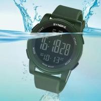 ราคา นาฬิกาหน้าปัดสีดำสำหรับผู้ชาย นาฬิกากีฬากลางแจ้งสีเขียว กันน้ำ นาฬิกา ELD นาฬิกาข้อมือดิจิตอล 50 มม. นาฬิกาจับเวลา Dropshipping (1729746587810892500)