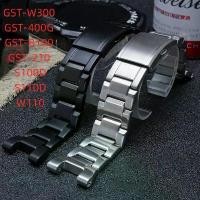 ราคา สายนาฬิกา สแตนเลส สำหรับ Casio G-Shock GST-W300, GST-400G, GST-B100, GST-210, S100D / S110D / W110, สายรัดข้อมือโลหะ (1731479812527851679)