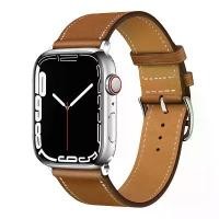 ราคา สายนาฬิกา Apple เข้ากันได้กับ Apple Watch 1-9 สไตล์ Hermes ห่วงเดียว ทำจากหนังธุรกิจ (1731280625356539079)