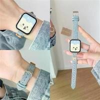 ราคา สายนาฬิกา เหมาะสำหรับนาฬิกา 789 วัสดุผ้ายีนส์ ดีไซน์ตุ๊กตาหมี ทรงสลิมฟิต สาย S10 ทำจากผ้าใบ เอวสลิมฟิต ทันสมัย สายรัดข้อมือ อินเทรนด์ สาย นาฬิกา (1731341217050429483)