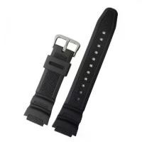 ราคา สายนาฬิกา Casio สีดำ 18mm สายรัดหน้าแปลน เหมาะสำหรับ AE-1000w และ AQ-S810W/W-S200H สายยาง (1731351753453110279)