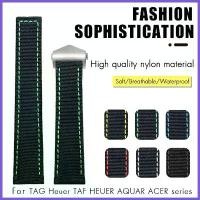 ราคา สายนาฬิกาไนลอน คุณภาพสูง ขนาดพอดี (21 มม. 21.5 มม. 22 มม.) เหมาะสำหรับ TAG Heuer Aquaracer 300 500 สีดำ สีฟ้า สีเหลือง ทำจากผ้าใบไนลอน สายนาฬิกา (1731268238261454570)