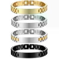 ราคา สร้อยข้อมือผู้ชาย, วัสดุเหล็กไททาเนียม, เครื่องประดับอินเทรนด์, สามารถแกะสลักชื่อ, สายนาฬิกา, Unisex, สร้อยข้อมือแท็กโค้งสแตนเลส, เครื่องประดับข้ามพรมแดน (1731697517700482397)