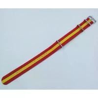 ราคา สายนาฬิกา ผ้านาโต้ สีแดง เหลือง (1729998560729532507)