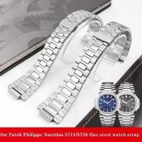 ราคา สายนาฬิกา, สำหรับ Patek Philippe Nautilus 5711/5726, สายเหล็กละเอียด, สำหรับผู้ชาย, สแตนเลสนูน, อุปกรณ์เสริมนาฬิกา, ความกว้าง 25 มม. (1731439746501018931)
