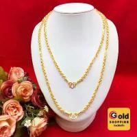 ราคา สร้อยคอทองลายผ่าหวายคั่นมะรุม ความยาว 20, 24 นิ้ว เทียบเท่า 3 บาท ทองชุบ ทองปลอม พร้อมส่ง (1731755547471809398)