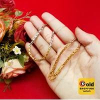 ราคา สร้อยคอทองสามกษัตริย์ 3K ลายสี่เสา หางกระรอก ความยาว 26 นิ้ว เทียบเท่า 1 บาท ทองไมครอน ทองชุบ พร้อมส่ง (1730347123228117878)
