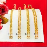 ราคา สร้อยคอทองลายทาโร่ เทียบเท่า 1 - 2 บาท ความยาว 19, 20, 21 นิ้ว ใส่ในชีวิตประจำวันได้ ทองชุบ ทองปลอม พร้อมส่ง (1731755954514725750)