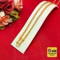 ราคา สร้อยคอทองลายสี่เสาโปร่งคั่นหัวจรวด ความยาว 20 นิ้ว เทียบเท่า 1 บาท ใส่ได้ทุกโอกาส ทองชุบ ทองปลอม พร้อมส่ง (1731756017140140918)