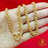 ราคา สร้อยคอทองลายห่วงคู่ เทียบเท่า 3 บาท ความยาว 24 นิ้ว ชุบทอง ดีไซน์สวย ทันสมัย ดูดี ทองปลอมเหมือนจริง ส่งไว มีปลายทาง (1731648074390210235)