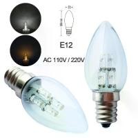 ราคา หลอดไฟ LED ขั้วโลก, โคมระย้าหลอดเทียน, E12 หลอดไฟ, เทียบเท่า 10W, 110V และ 220V, วอร์มไวท์ / คูลไวท์ (1731425502112285913)