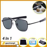 ราคา แว่นกันแดดผู้ชาย, แบรนด์หรู, สไตล์วินเทจ, แบรนด์ GAOZHENG2, ป้องกัน UV400, โพลาไรซ์, ขับรถ, แว่นตา, 4 In 1, 2021 AO สไตล์, ของแท้ 100% (1731109191017597451)