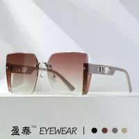 ราคา แว่นกันแดดผู้หญิง สไตล์เกาหลี ไร้กรอบ แบรนด์ใหม่ อินเทอร์เน็ต ดารา อินเทรนด์ กรอบใหญ่ สตรีทระดับไฮเอนด์ อเนกประสงค์ แบรนด์ D (1731939890304222848)