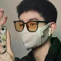 ราคา แว่นกันแดดสีน้ำตาล สไตล์เรโทร กรอบสี่เหลี่ยม สำหรับผู้หญิงและผู้ชาย เทรนด์แฟชั่น แว่นตาผู้ชาย แว่นสายตาสั้น (1731274636594350653)