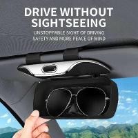 ราคา กล่องใส่แว่นตาในรถยนต์ พร้อมที่ใส่แว่นกันแดด ที่บังแดดสำหรับคนขับ ที่ใส่แว่นกันแดด กล่องเก็บของในรถยนต์ กรอบแว่นตา (1731594951430080248)