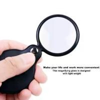 ราคา แว่นขยายแบบใช้มือถือแบบพกพาขนาดเล็ก 60 มม. แว่นขยายกระเป๋าหนัง 6X แว่นขยาย เหมาะสำหรับการอ่าน แว่นขยายเครื่องประดับ แว่นขยาย แว่นตา ของขวัญ แว่นตา Lupe (1730056812587420364)