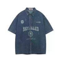 ราคา เสื้อผ้าผู้ชาย Jiayiku เสื้อฤดูร้อน เทรนด์ INS ย้อนยุคอเมริกัน เสื้อเชิ้ตเดนิมซักได้ เสื้อแจ็คเก็ตแขนสั้น ทรงหลวม ปี 2025 เสื้อ พิซซ่า cannibal corpse shirt cps แท้ ผู้ ชาย ronal (1731538308622026121)