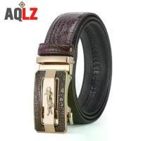 ราคา [COD] เข็มขัดผู้ชาย สุดหรู เข็มขัดหนังจระเข้ หัวเข็มขัดล็อคอัตโนมัติ (1731600924736587655)