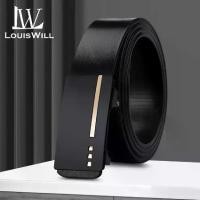 ราคา เข็มขัดผู้ชาย หลุยส์วิล แฟชั่น สไตล์ธุรกิจ หนังแท้ หนังวัวชั้นแรก หัวเข็มขัดอัตโนมัติ แบรนด์หรู สายคุณภาพสูง เหมาะสำหรับการพักผ่อนและชุดลำลอง เข็มขัดชาย เข็มขัดคาดเอว สำหรับผู้ชาย (1731418320198797427