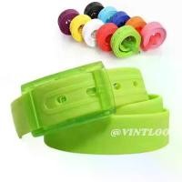 ราคา เข็มขัดผู้ชาย VINTLOOK MAOZHUXIA เข็มขัดพลาสติก เข็มขัดซิลิโคนปราศจากโลหะ สีทึบ (1731819553262372307)