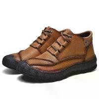 ราคา รองเท้าบูทหุ้มข้อกันน้ำสำหรับผู้ชาย รองเท้าบูทลุยหิมะหนังแท้พร้อมเชือกผูกรองเท้า รองเท้าผู้ชาย แฟชั่นกลางแจ้ง ฤดูหนาว (1729951204732799433)