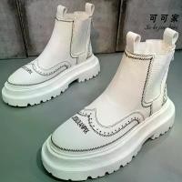 ราคา รองเท้าผู้ชาย รองเท้าบูทผู้ชาย รองเท้าบูทหุ้มข้อ รองเท้าบูทปักลายสไตล์หลอดสูบควัน 2024 ใหม่ (1730548807785613808)