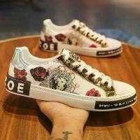 ราคา รองเท้าผู้ชาย สไตล์ยุโรป หนังลำลอง สีขาว อินเทรนด์ แบน รองเท้าสเก็ตบอร์ด เหมาะสำหรับเยาวชนและสตรีท สไตล์โลฟเฟอร์ (1731157747621071563)