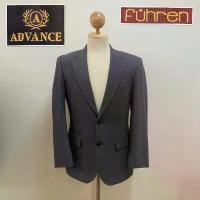 ราคา สูทผู้ชาย ADVANCE FUHREN CLOTH MADE BY GERMANY ลายเส้นตรง สีเทา กระดุมเสื้อ 2 เม็ด กระดุมแขน 3 เม็ด สินค้าขายดี (1731750534575785338)