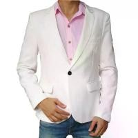 ราคา 【SALE】สูทผู้ชาย เสื้อสูท ชุดสูท สีขาว เสื้อสูทเข้ารูป สูทเพื่อนเจ้าบ่าว สูททางการ สูทผู้ใหญ่ เบลเซอร์ เจ้าบ่าว (1731829262251099165)