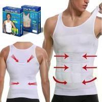 ราคา เสื้อกั๊กผู้ชาย รัดตัว ชุดกระชับสัดส่วน สำหรับผู้ชาย เสื้อผ้าคุมพุง รัดหน้าท้อง ควบคุมหน้าท้อง Slim ''N Lift คําแนะนําผลิตภัณฑ์ใหม่ของเดือนนี้ (1731400808704018081)