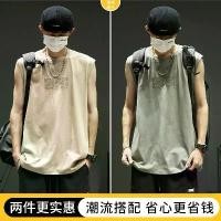 ราคา เสื้อกั๊กผู้ชาย, เทรนด์ Ins, สไตล์อเมริกันเรโทร, เสื้อกล้ามแขนกุด, แขนกว้าง, เสื้อยืดแขนกุด, เหมาะสำหรับฤดูร้อน, ผ้าบาง, คอลเลกชันฤดูร้อนของผู้ชาย, แฟชั่น, ราคาไม่แพง, หรูหรา, ผู (1731798221770163699)