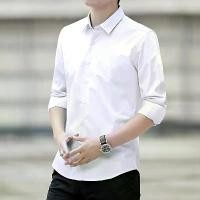 ราคา เสื้อเชิ้ตสีขาวคลาสสิกสำหรับผู้ชาย แขนยาว เสื้อเชิ้ตลำลองธุรกิจ สไตล์เกาหลี ทรงสลิมฟิต เหมาะสำหรับทำงาน เสื้อเชิ้ตผู้ชาย ฟ้า Man Clothing สีเทา แดง สีชมพู (1730798255030241842)